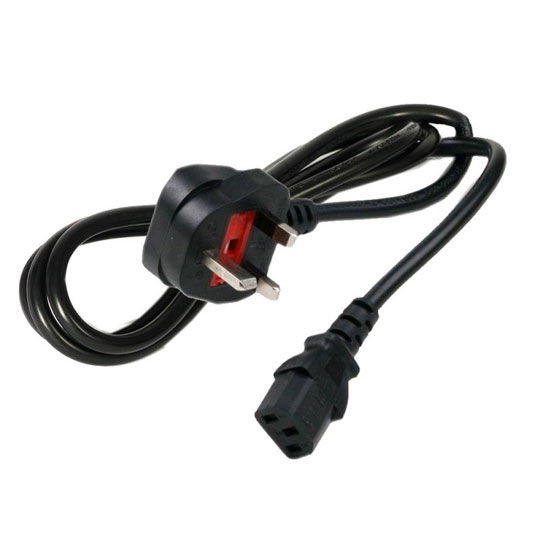 Xclio C13 to UK Mains Kettle Lead 10m Power Cord/Cable - Black : image 1