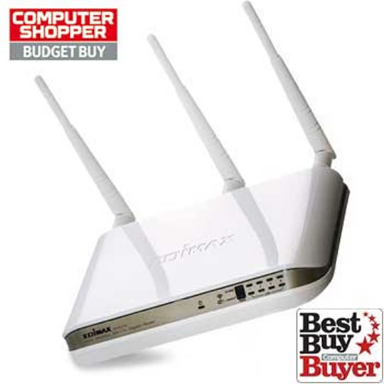 Edimax BR-6574N Broadband 11n 300Mbps Wireless "Turbo" Router inc 4 Port GigaBit Switch : image 1