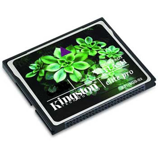 8GB Kingston CF/8GB-S2 Elite Pro Compact Flash Card x133 : image 1
