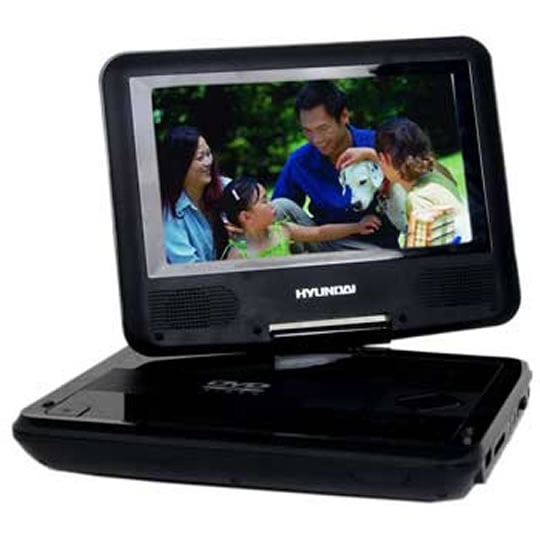 7" Hyundai P2715 Portable MultiRegion DVD player - MPEG-4/Divx, USB, SD Card : image 2