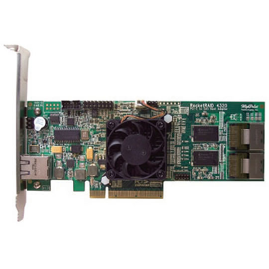 Highpoint RocketRAID 4320 (RR4320) 8 channel Internal PCI-e x8 to SAS/SATA II IOP348 RAID controller : image 1