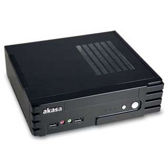 Akasa AK-ITX01BK-UK Enigma Mini ITX Case, Black 80W PSU : image 3
