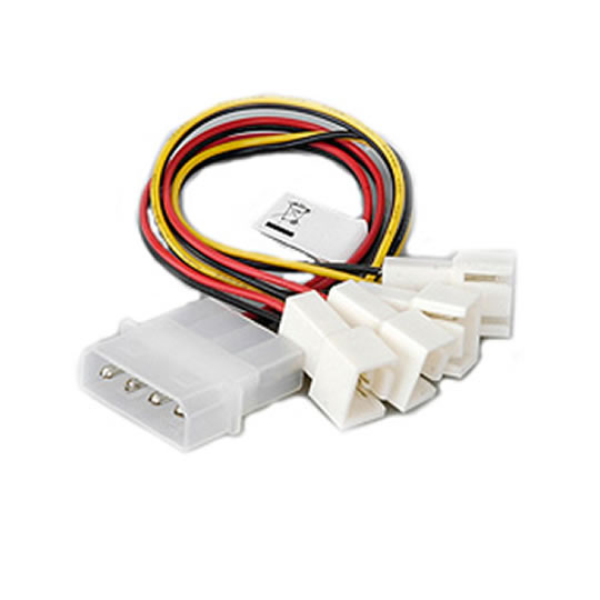 15cm Akasa Fan Cable to x4 Fans
