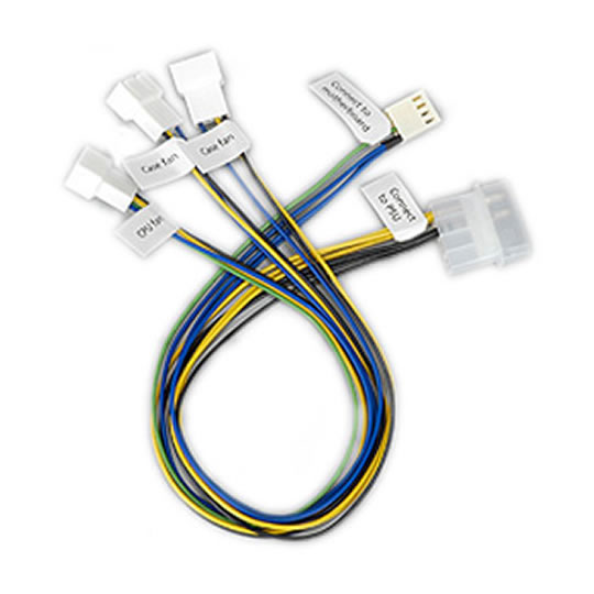 30cm Akasa Fan Cable 4 pin to 4 pin for x3 Fans