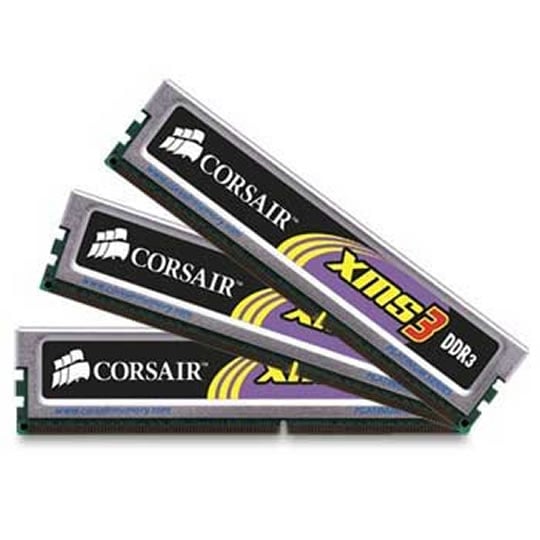 Corsair Memory XMS3 6GB DDR3 1600 Mhz CAS 9 Triple Channel Desktop : image 1