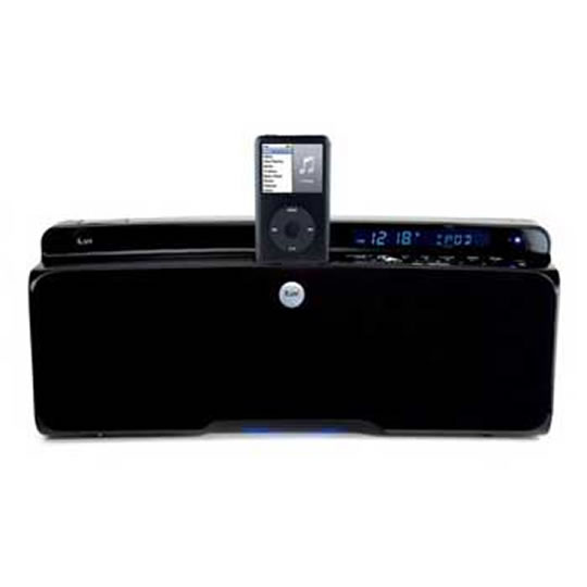 iLuv i398 2.1 Channel Hi-Fi Audio System with iPod/iPhone Dock Black : image 1
