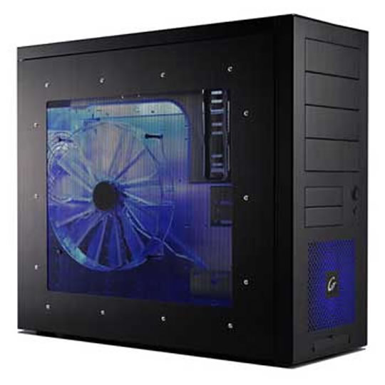 Lian-Li PC-7 YCF B Plus II Aluminium Black Midi Tower Case With Side Window & Fan, Without PSU : image 1