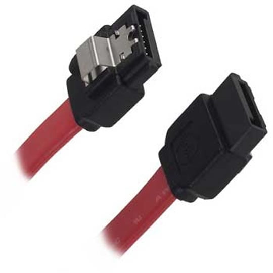 45cm Akasa AK-CB053 Premium SATA II Straight Cable with new Latch Connector (Red) : image 1