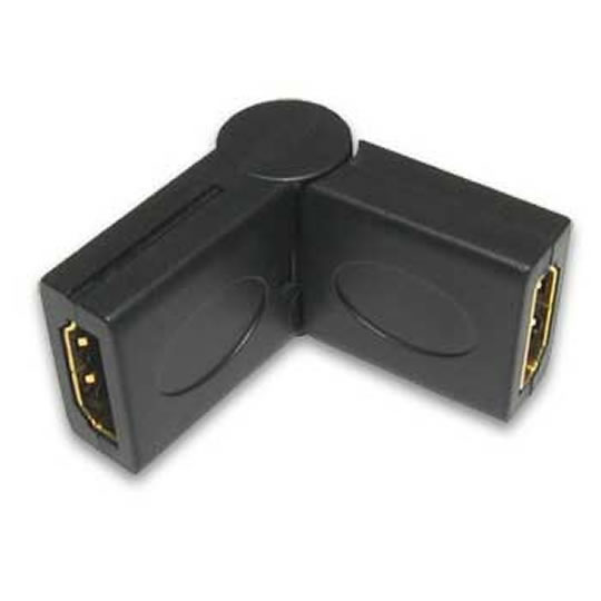 Scan HDHD-FFTWIST Female to Female HDMI Swivel (almost 180 degrees) Gold Plated  Adapter : image 1