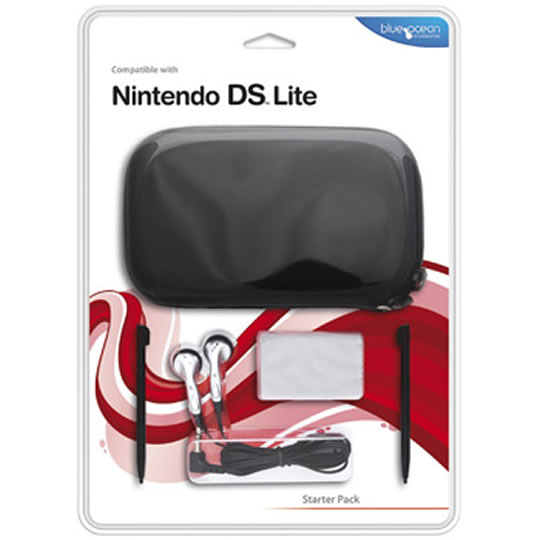 Blue Ocean Starter pack (black) (Zip Case, Headphones, Stylus, Screen Wipe) : image 1
