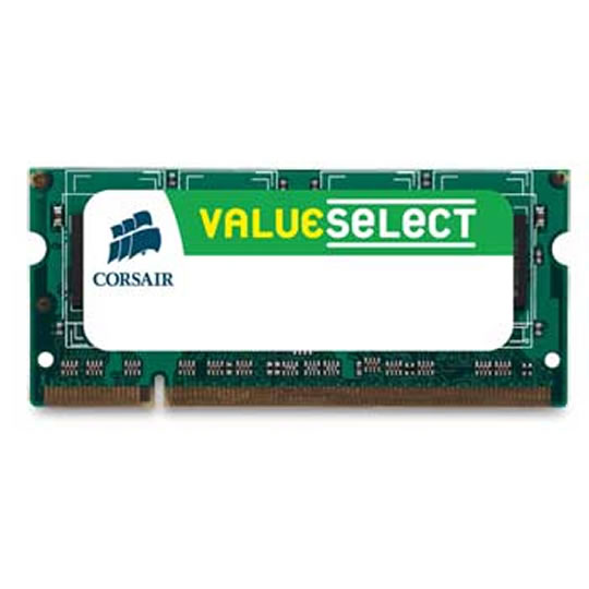 Corsair Memory Notebook 1GB DDR2 SO-DIMM PC2-6400 (800) Single Channel Laptop : image 1