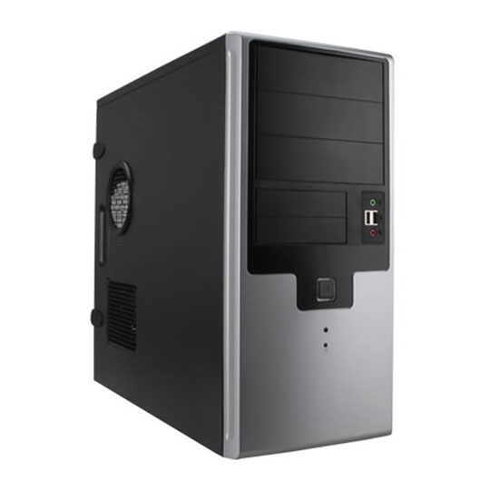 EA009 In Win Mid Tower Case Black/Silver : image 1