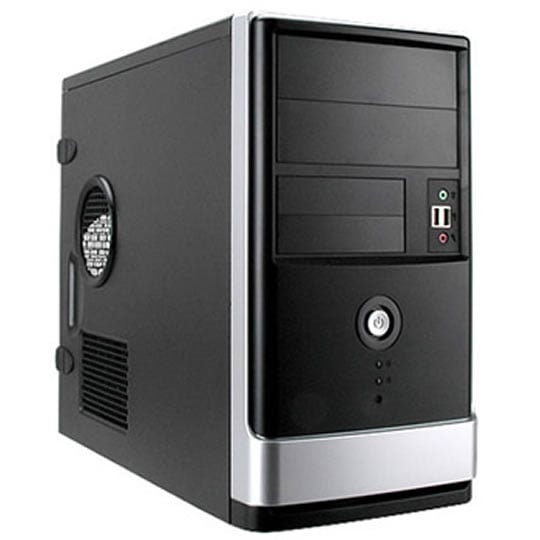 IN Win EM002, Black/Silver MicroATX Mini Tower Case : image 1