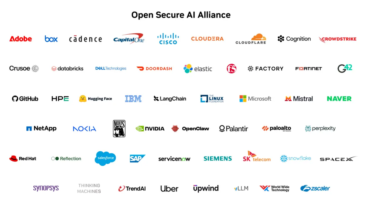 Open Secure AI Alliance founding member logos