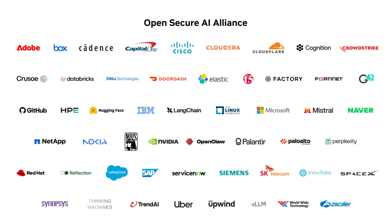 Open Secure AI Alliance founding member logos