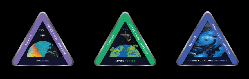MoEarths, Living Forest and Tropical Cyclone Dynamics ESL 2026 challenge emblems