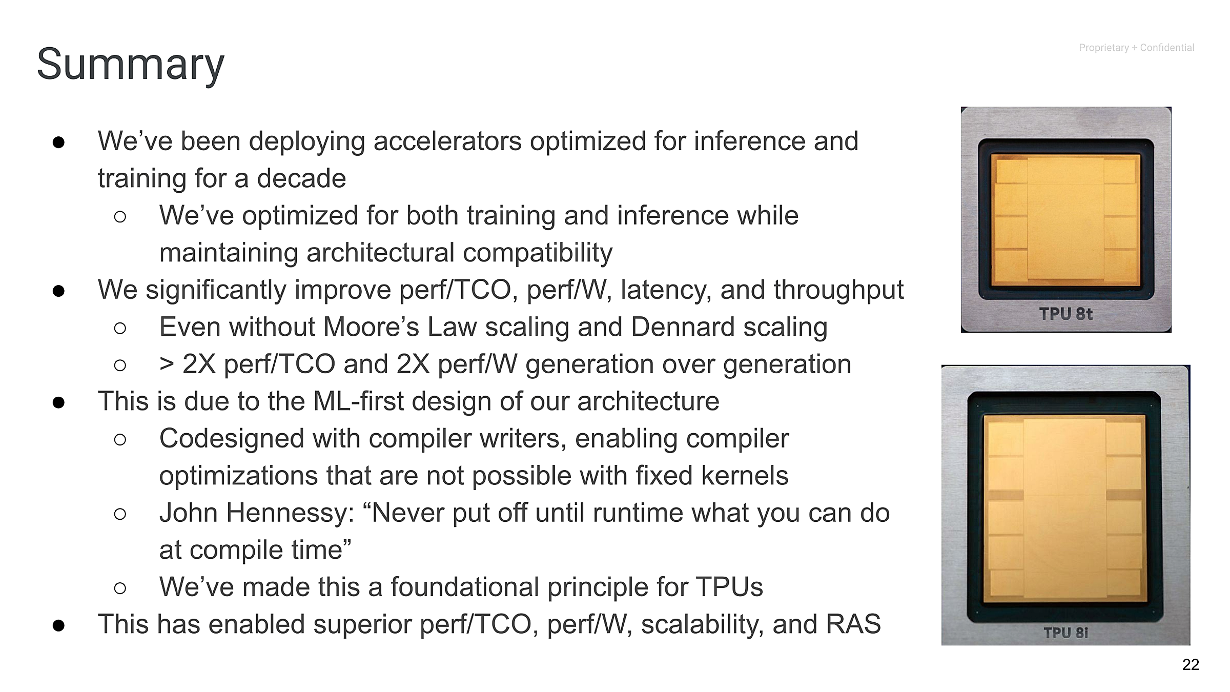 Google TPUv8 architecture summary