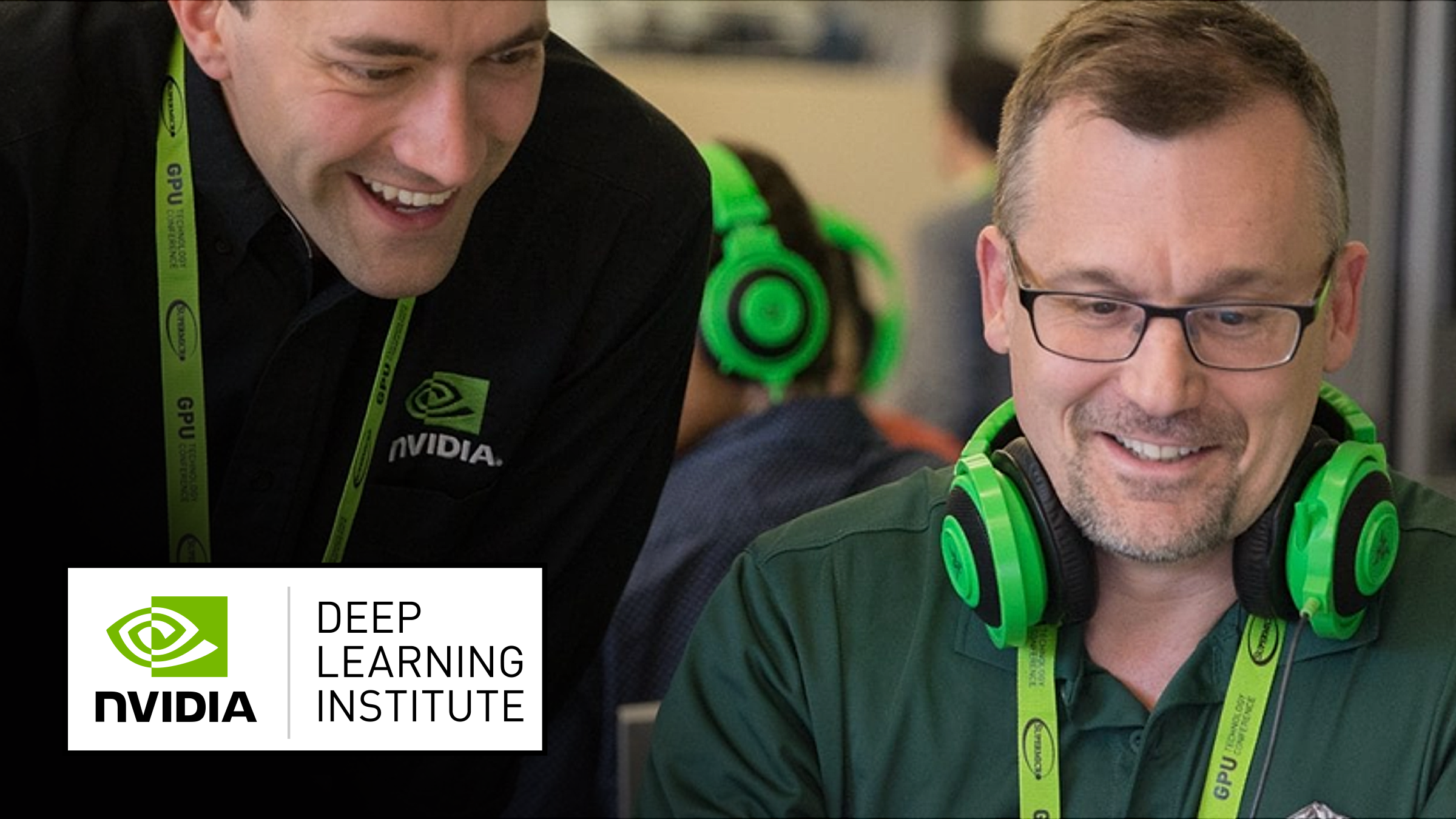 Scan instructors delivering an NVIDIA Deep Learning Institute course