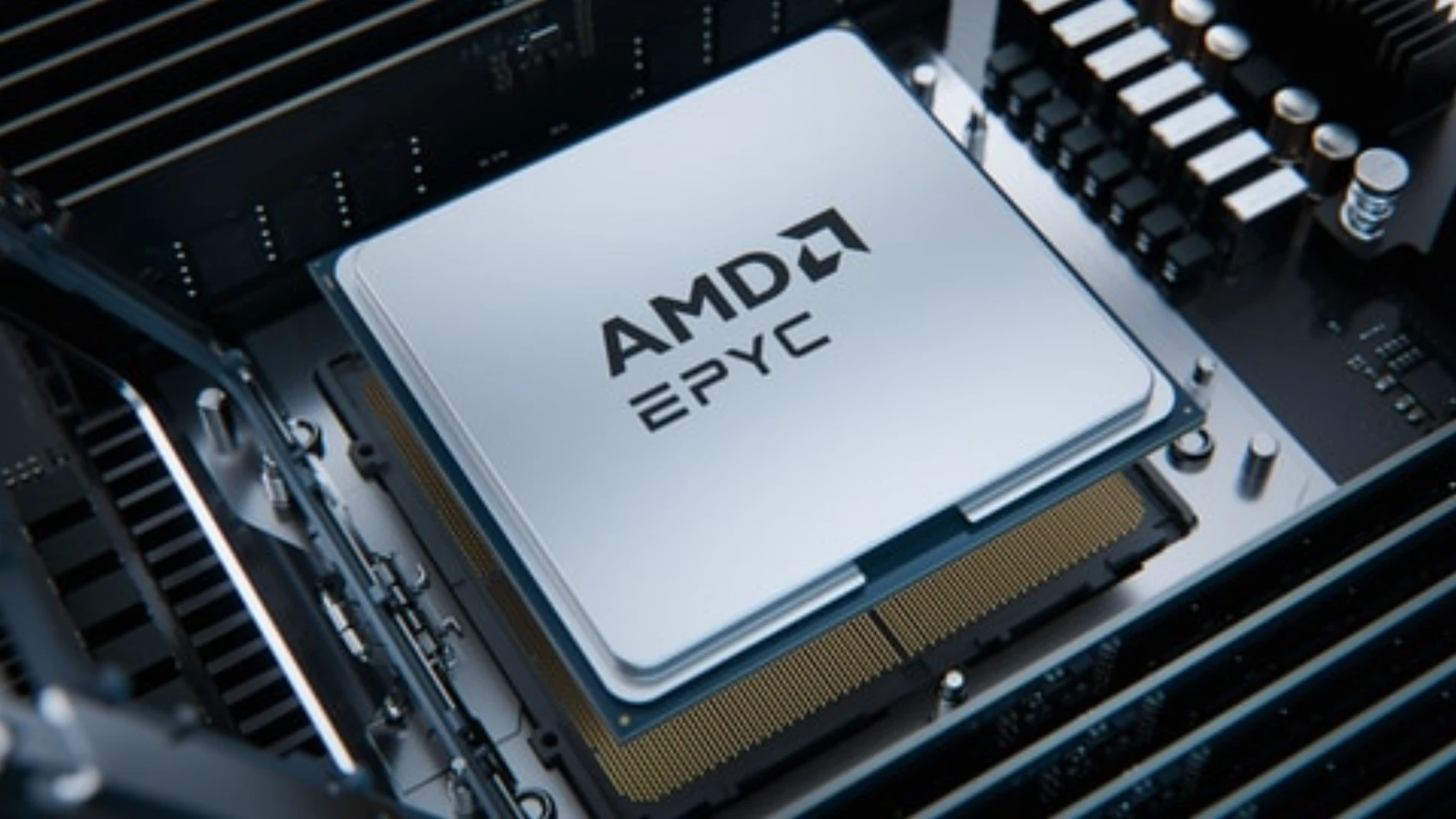 AMD EPYC 9006 server processors displayed beside the EPYC wordmark
