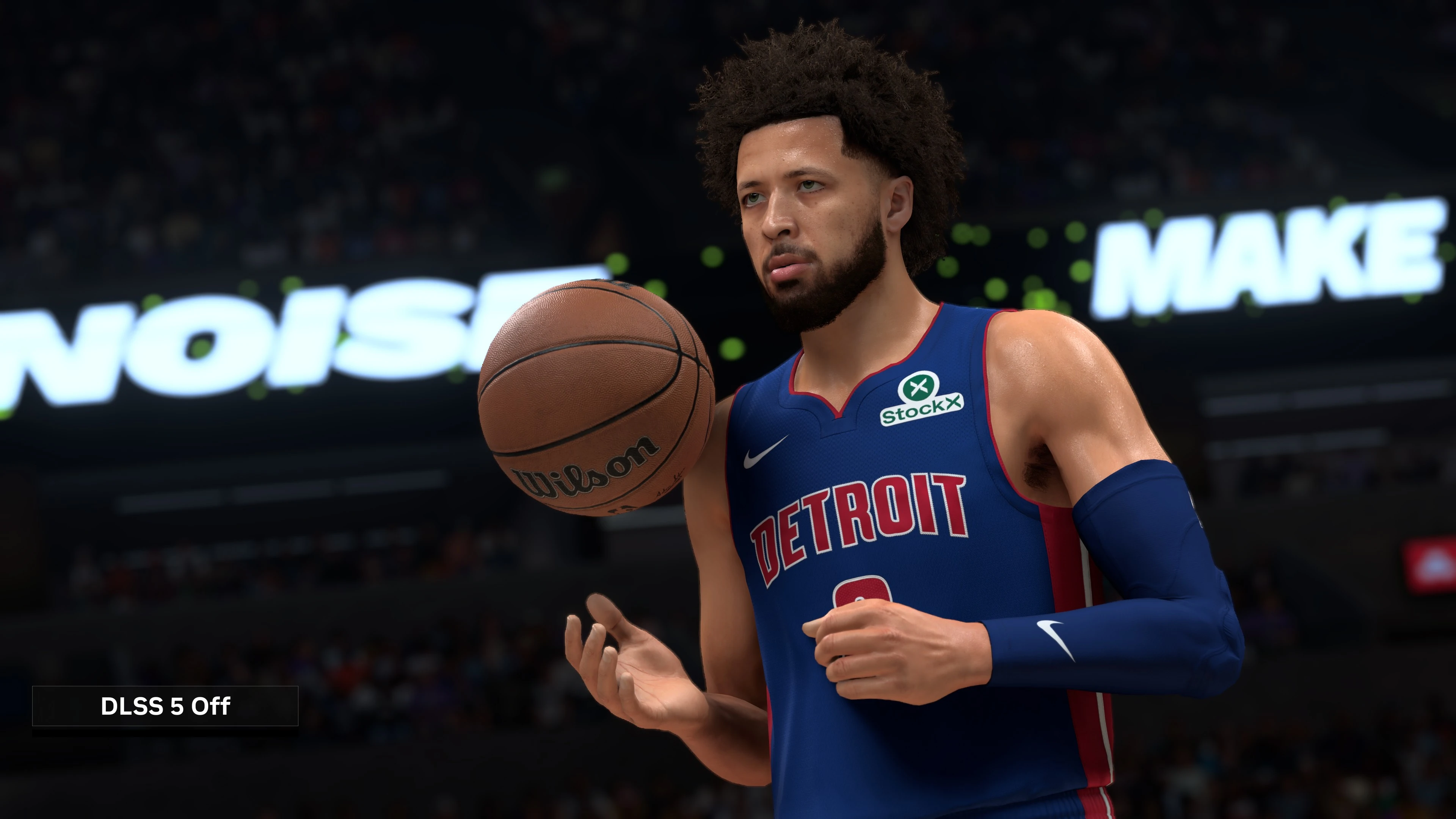 Cade Cunningham in NBA 2K27 with DLSS 5 off
