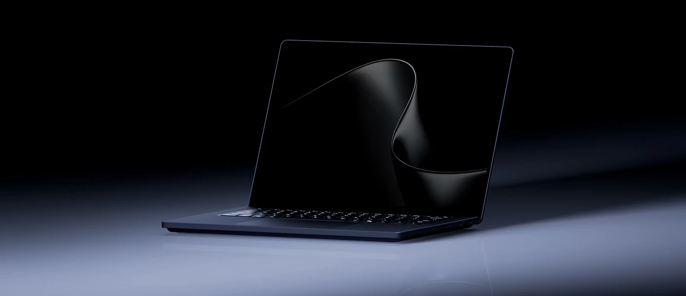 Microsoft Surface Laptop Ultra in Nightfall, shown at an angle