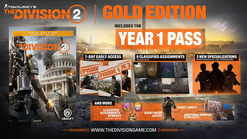 divison 2 year 1 pass gold edition