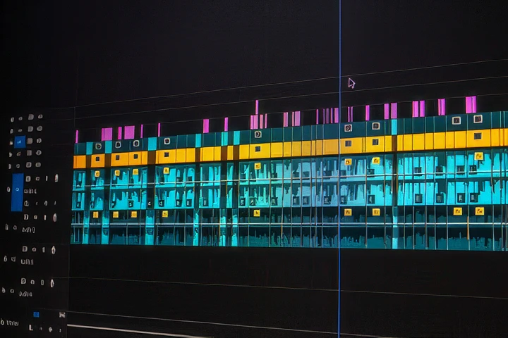 Screenshot of a video editing software timeline