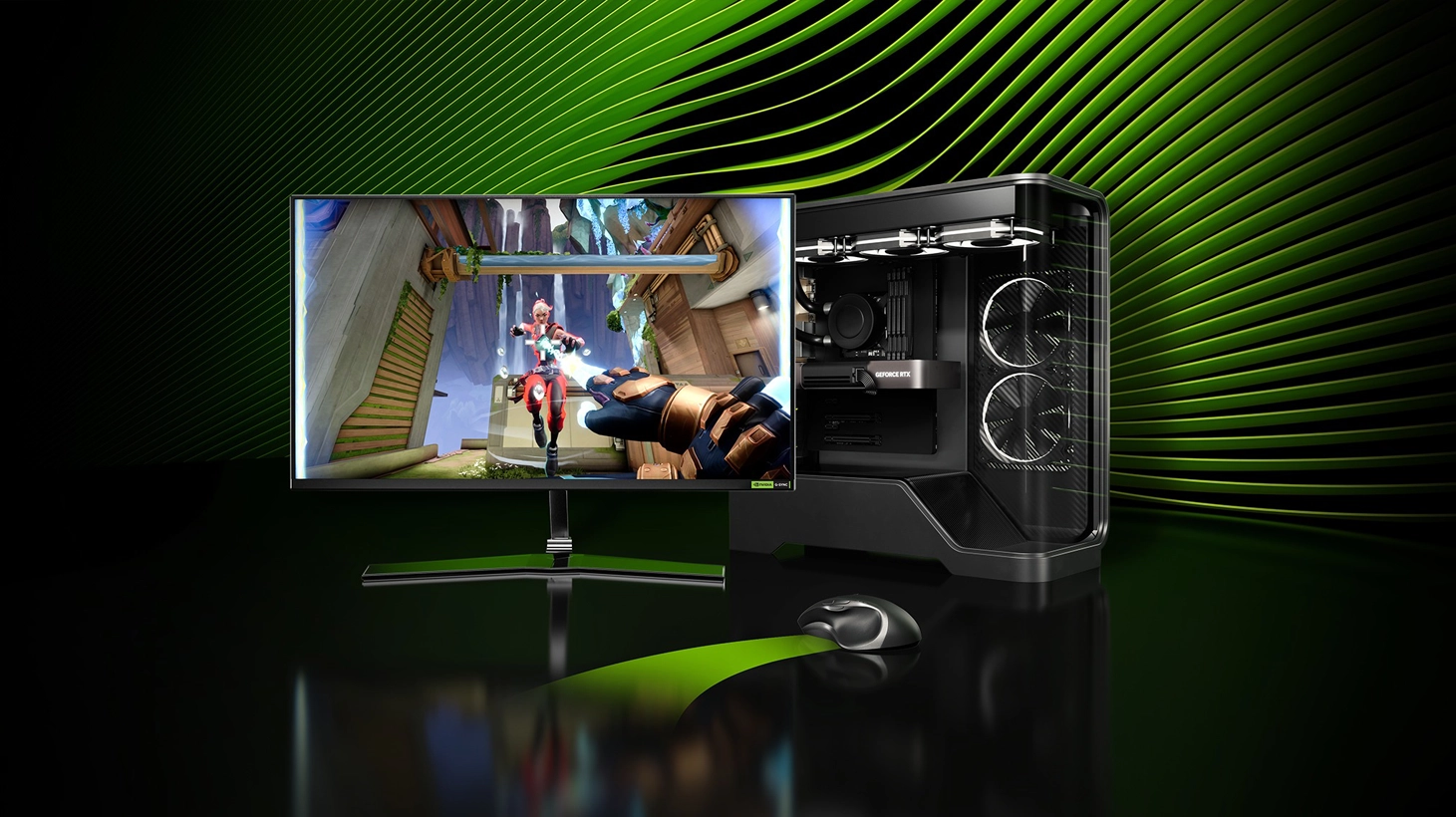 Feature demonstration with highlighted components