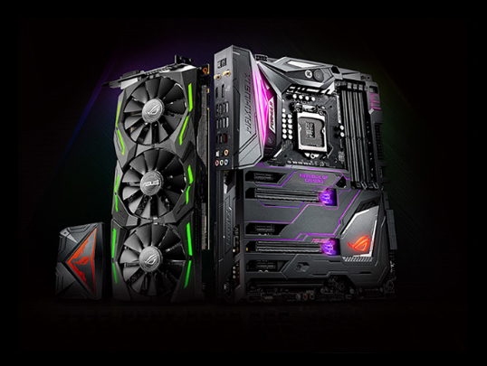 motherboard and graphics card