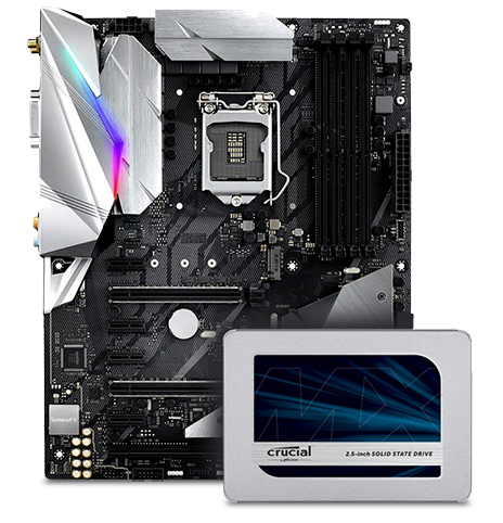 ssd and motherboard