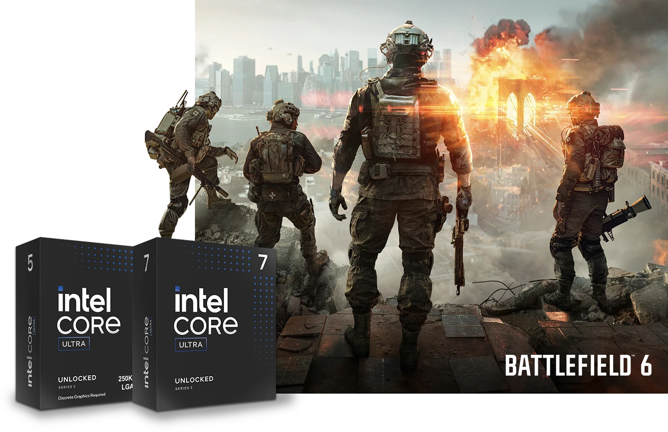 Battlefield gameplay with Intel Core Ultra 200S Plus