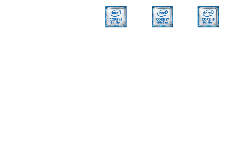 intel 9th gen F series