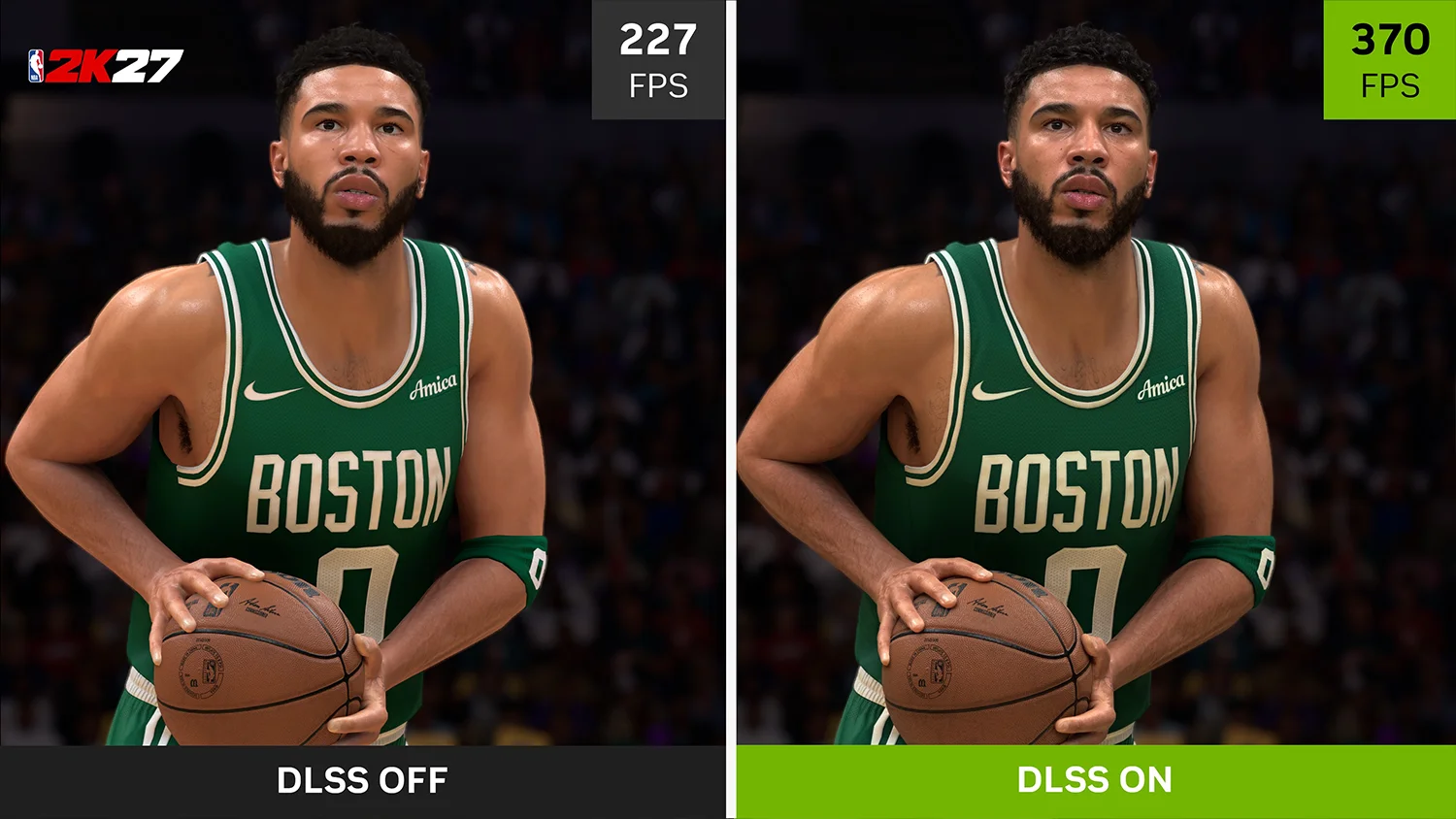 NBA 2K27 gameplay showcasing the NVIDIA DLSS 5 debut