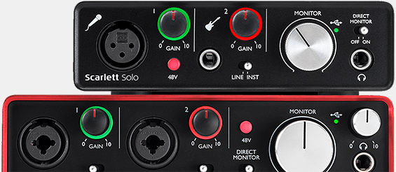 focusrite audio interfaces