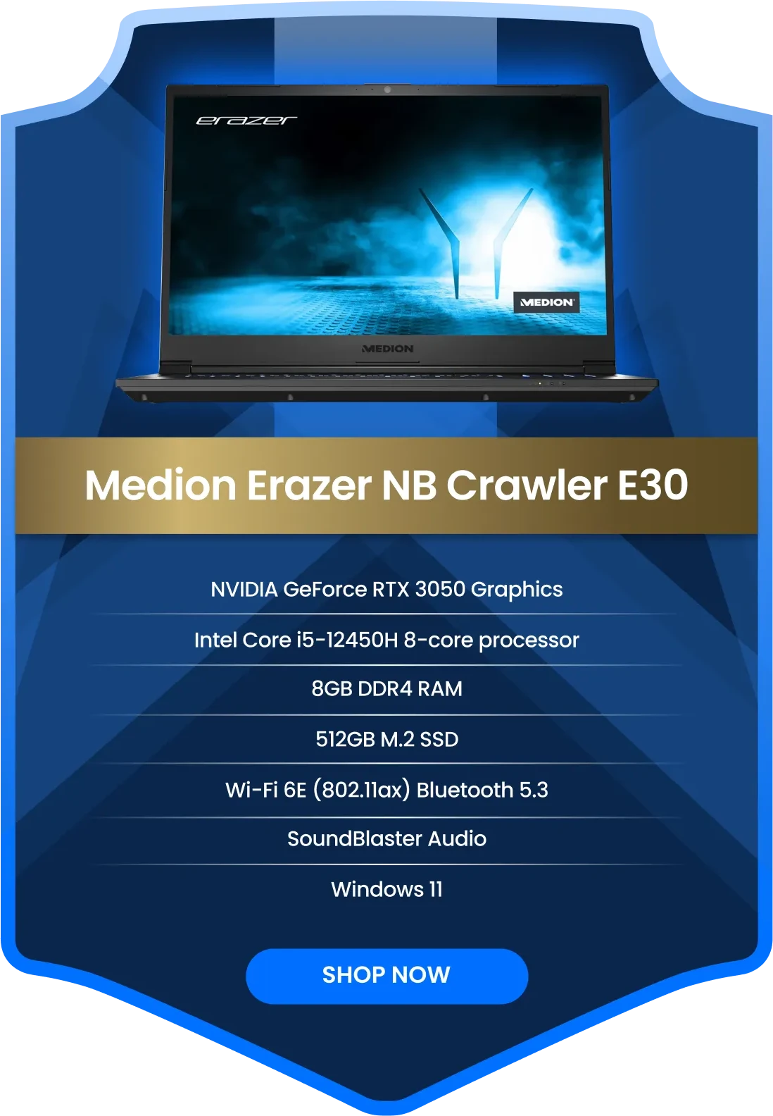 Medion Erazer NB Crawler E30