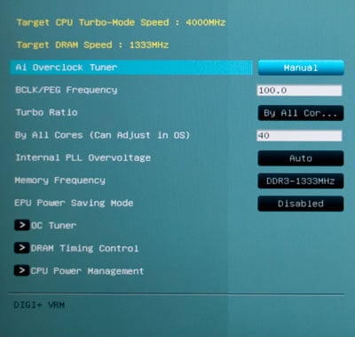 Overclocking Intel CPUs