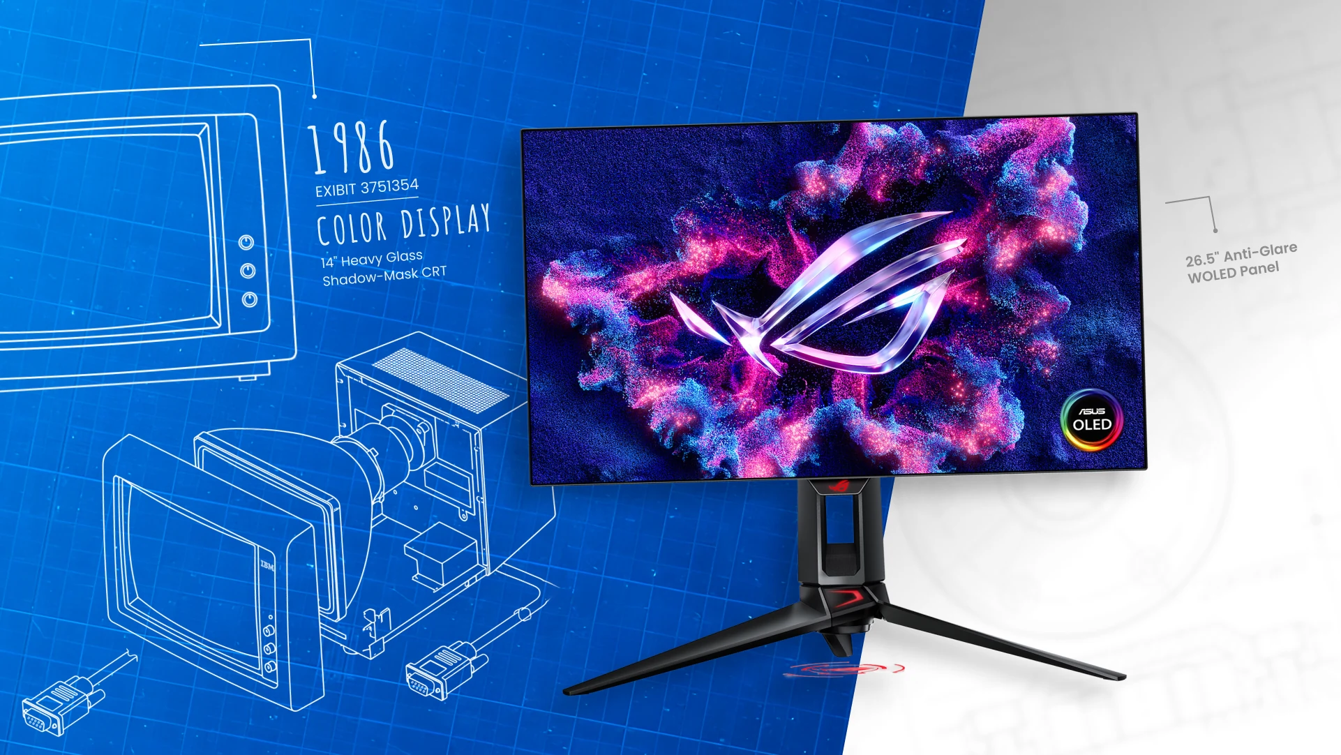 Asus 26.5 inch ROG Swift PG27AQDP QHD OLED Gaming Monitor
